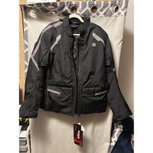 NWT Scoyco JK108C 4-Season Motorcycle Jacket in Black Size Large Armored